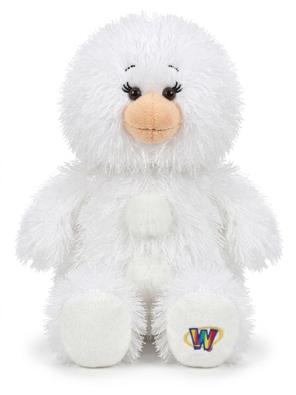 Ganz Webkinz 11" SNOWMAN HM370 Plush Stuffed Animal No Code Shiny White Fur Xmas